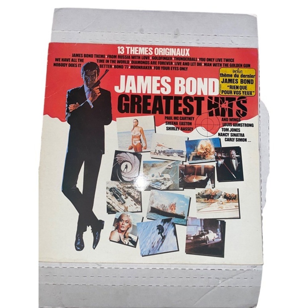 Liberty‎ James Bond Greatest Hits Vinyl LP 12" Black Good 13 Original Themes